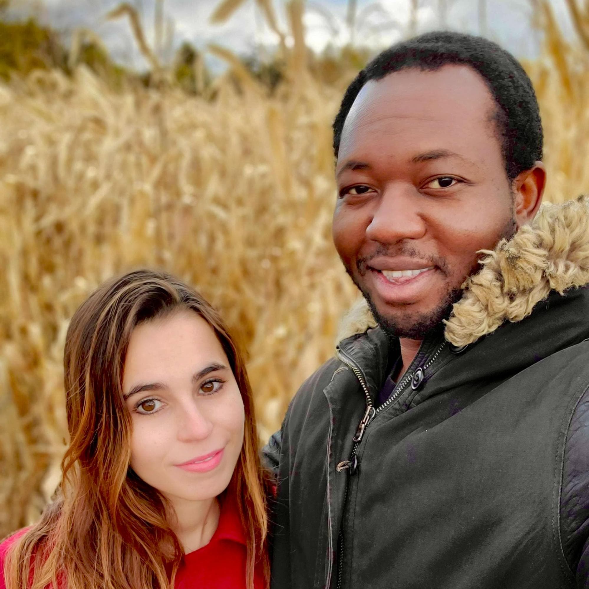 Abdel and Emily in the fall