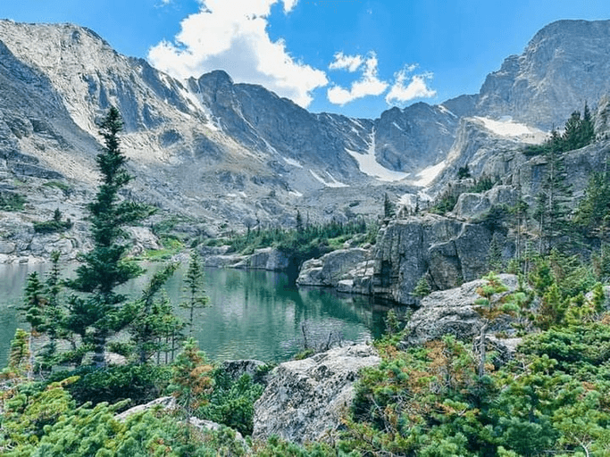 Mountain lake near Estes Park